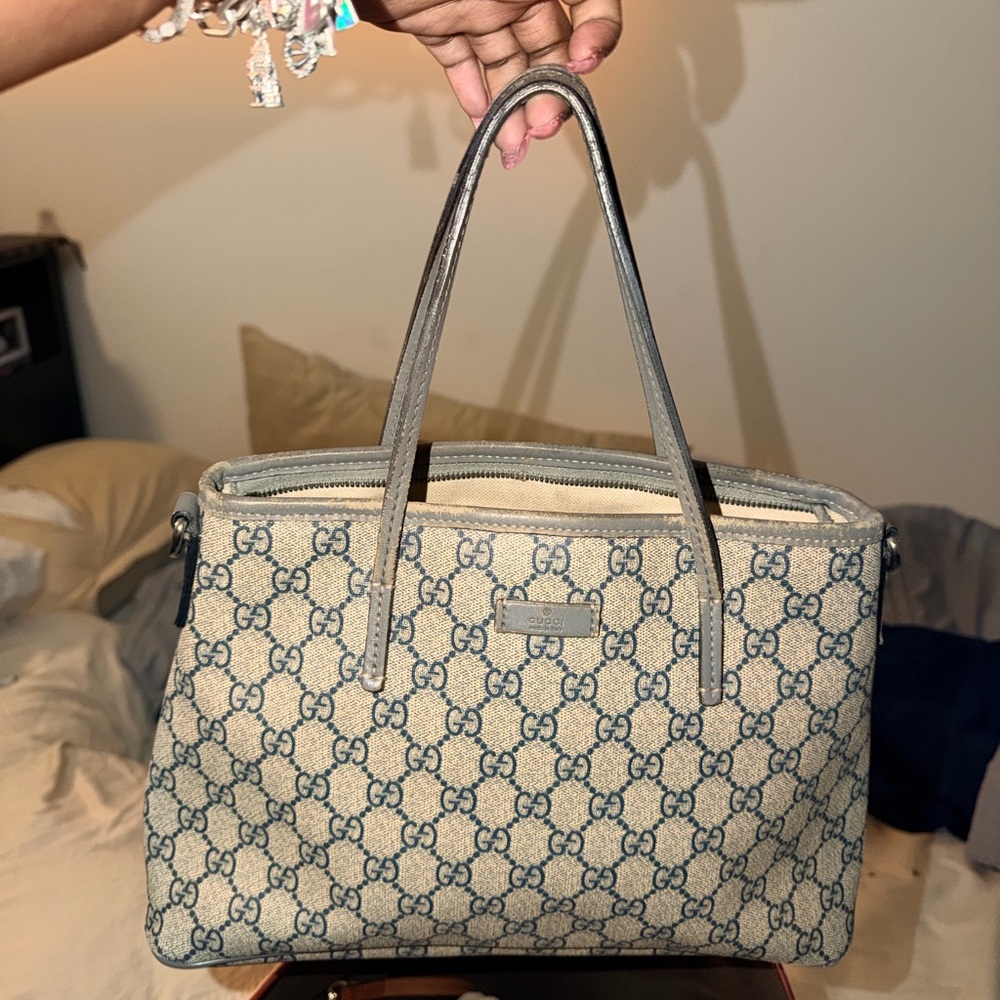 GUCCI GG Supreme Monogram Tote 353440 Hand Bag PVC leather NO STRAP INCLUDED
